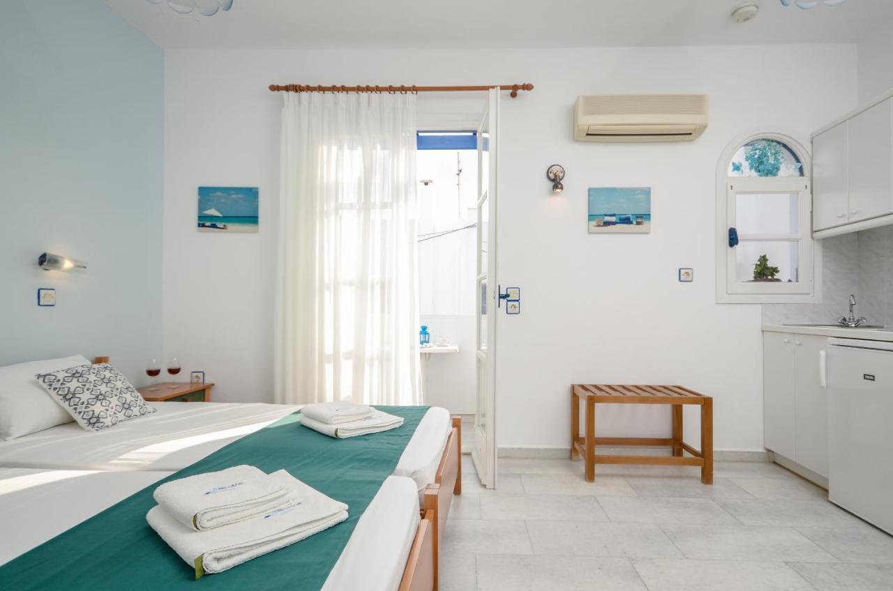 Nostos Studios At Saint George Beach Agios Georgios Chora Naxos Town Naxos City Eksteriør bilde